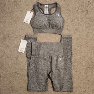 Gymshark Vital Seamless Set Smokey Grey Marl XS